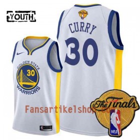 NBA Golden State Warriors Trikot Stephen Curry 30 2018 NBA Finals Patch Nike Weiß Swingman - Kinder